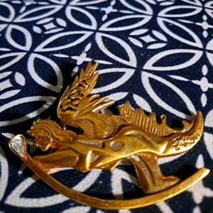 Salvador Dali Art Deco Pin from Israel